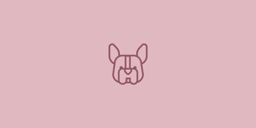 Purple Bulldog icon on a pink background